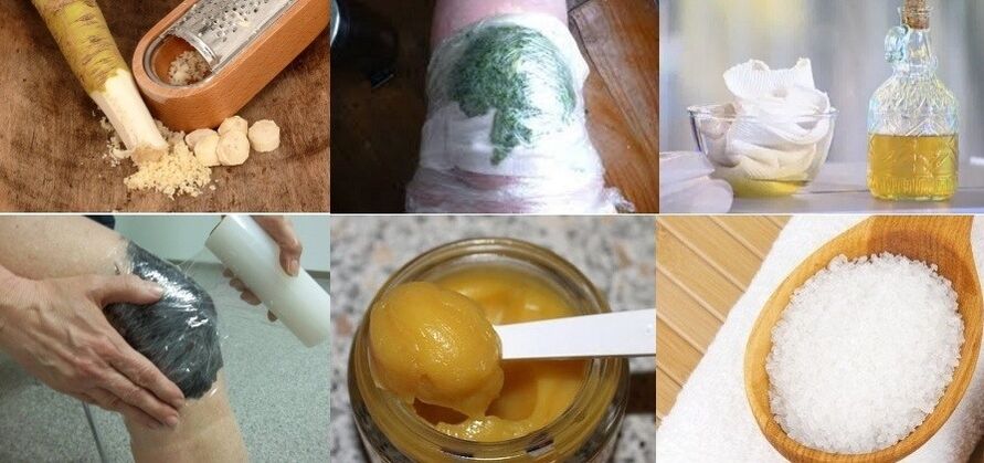 Mga remedyo sa mga tawo alang sa arthrosis sa tuhod nga hiniusa