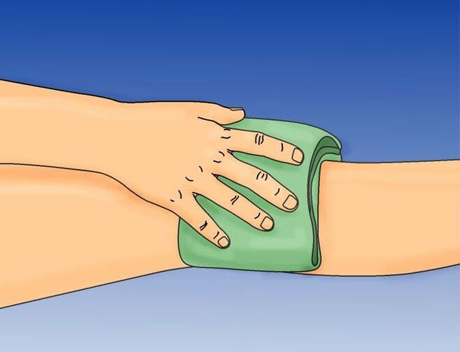 Pag-compress sa tuhod alang sa Arthrosis